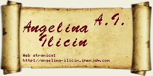 Angelina Iličin vizit kartica